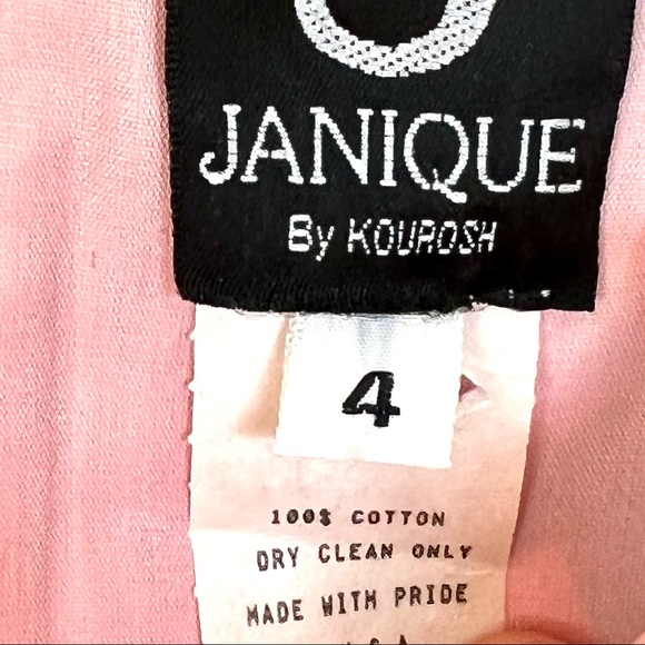 Unique JANIQUE by KOUROSH Feminine Power Retro Empire Waist Dress—SZ. 4 - Picture 10 of 11